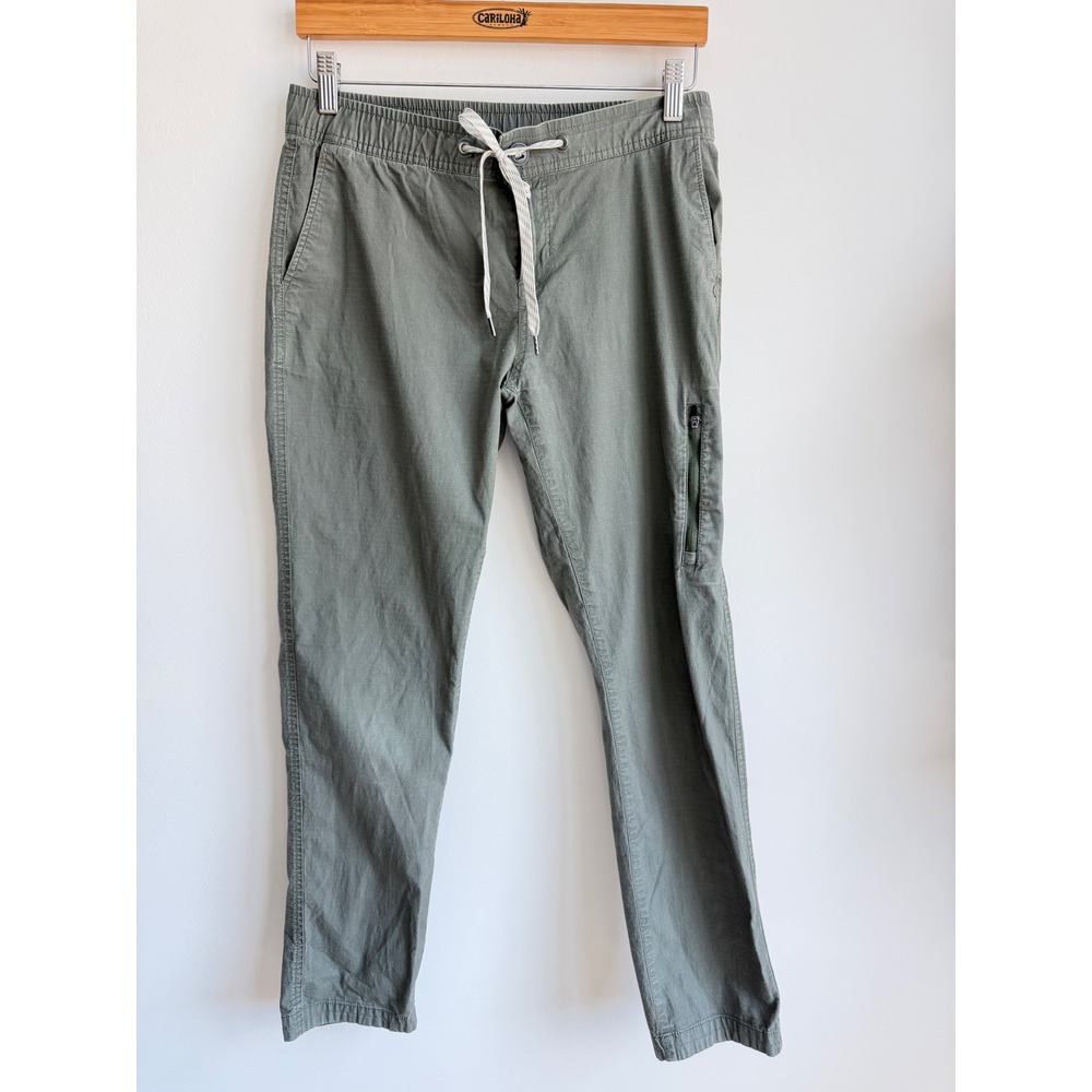 Vuori Ripstop Climber Pants Green Organic Cotton Minimalist Outdoor Medium